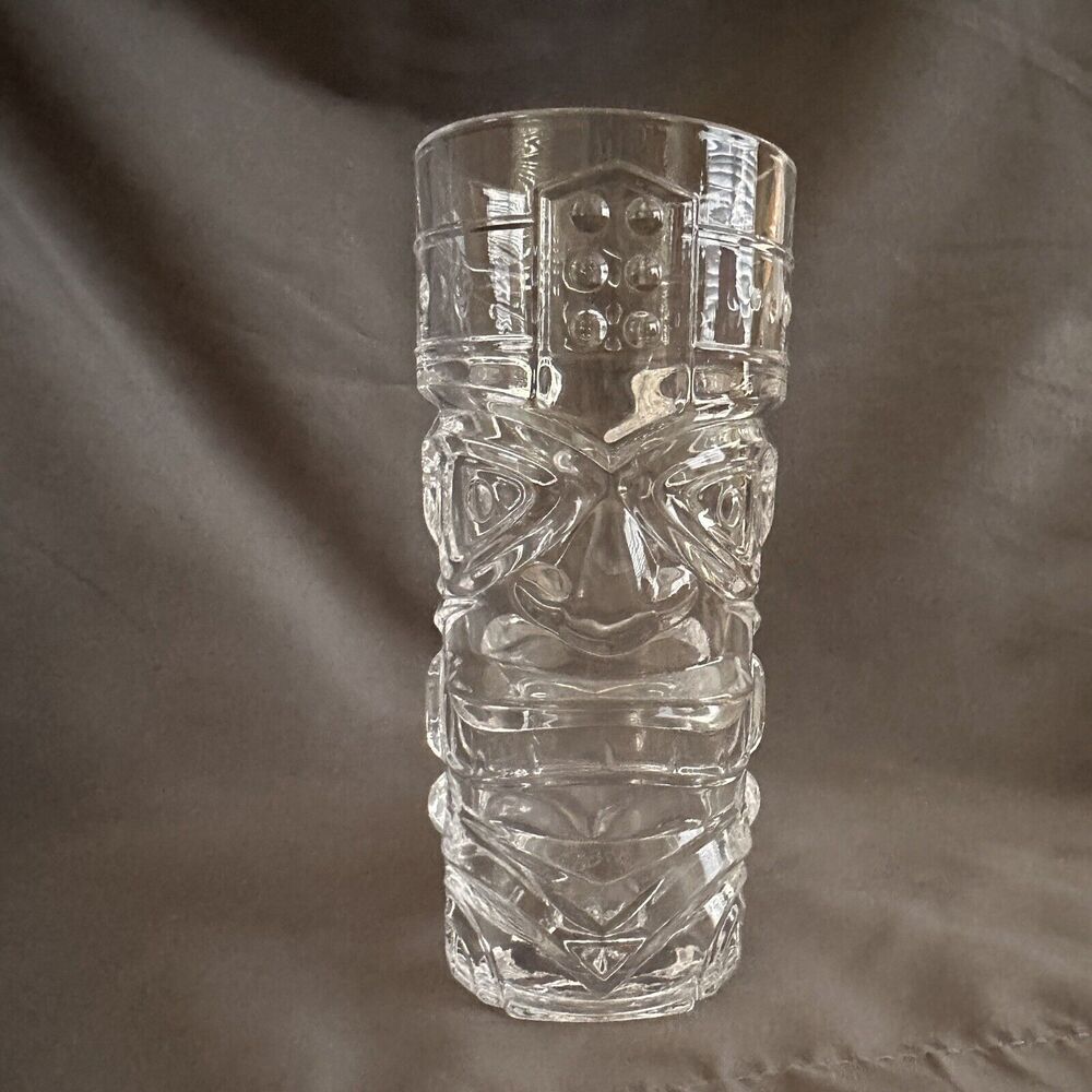 VINTAGE FORUM TIKI COCKTAIL HAWAIIAN DRINK GLASS TUMBLER 16OZ POLYNESIAN TOTEM
